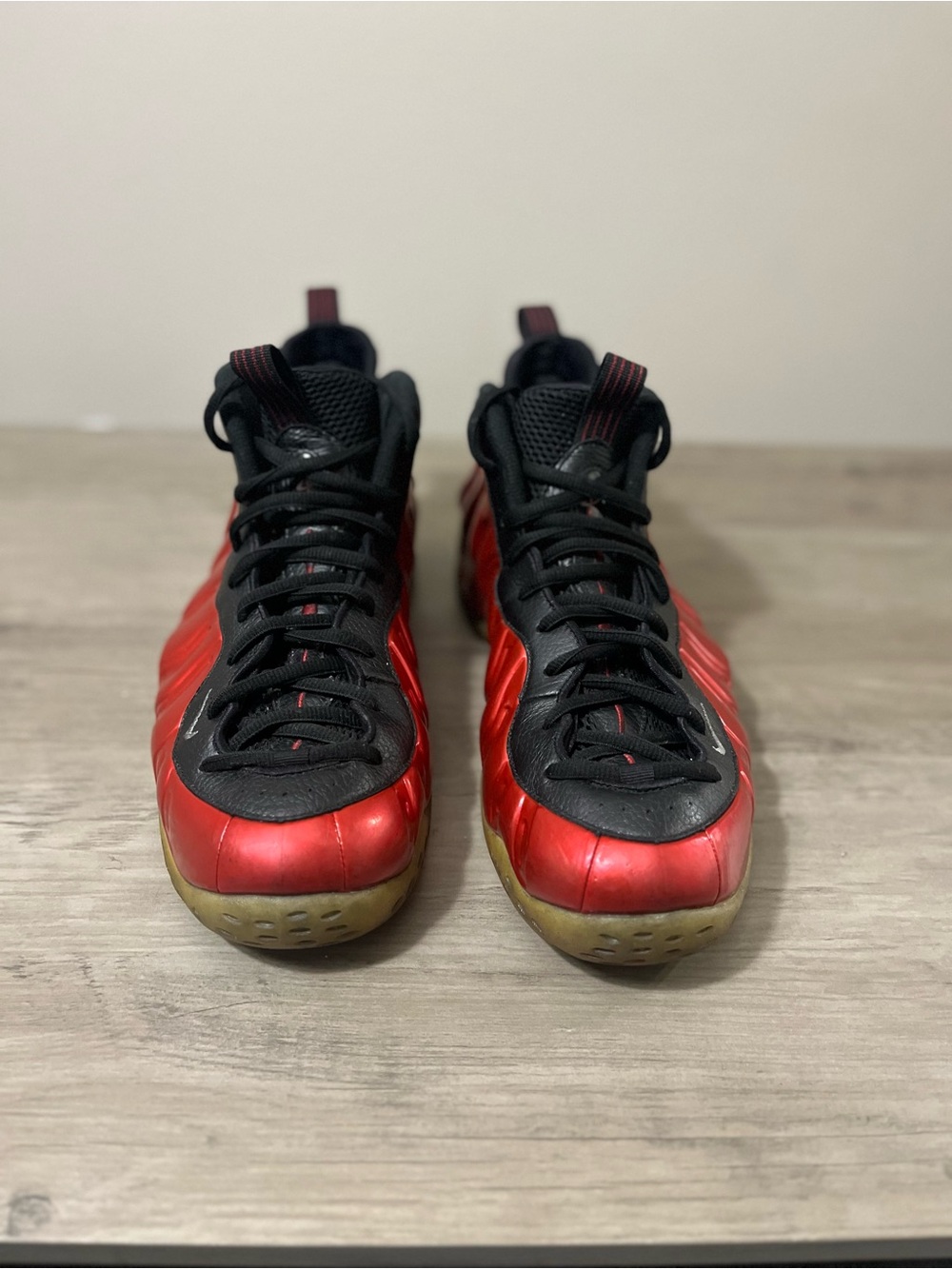 Nike Air Foamposite One Men's High Top Glossy Red